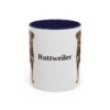 11oz Rottweiler Mug, Navy, front view