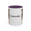 11oz Rottweiler Mug, Purple, front view