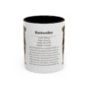 11oz Rottweiler Mug, Black, front view