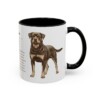 11oz Rottweiler Mug, Black, right side view