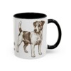 11oz Russell Terrier Mug, Black, right side view