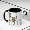 11oz Russell Terrier Dog Dad Mug, Black, lifestyle photo