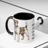 11oz Funny Russell Terrier Mug, Black, lifestyle photo