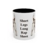 11oz Funny Russell Terrier Mug, Black, front view
