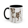 11oz Funny Russell Terrier Mug, Black, left side view