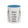 11oz Funny Russell Terrier Mug, Light Blue, front view
