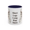 11oz Funny Russell Terrier Mug, Navy, front view