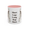 11oz Funny Russell Terrier Mug, Pink, front view
