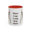 11oz Funny Russell Terrier Mug, Red, front view