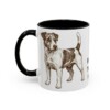11oz Russell Terrier Dog Mom Mug, Black, left side view