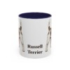 11oz Russell Terrier Mug, Navy, front view
