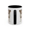 11oz Russell Terrier Mug, Black, back view