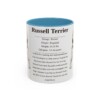 11oz Russell Terrier Mug, Light Blue, front view