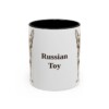 11oz Russian Toy Mug, Black, front view