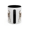 11oz Funny Russian Toy Mug, Black, back view