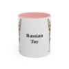 11oz Russian Toy Mug, Pink, front view
