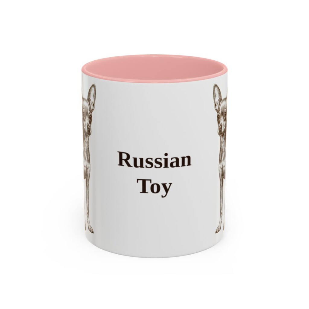11oz Russian Toy Mug, Pink, front view