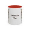 11oz Russian Toy Mug, Red, front view