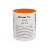 11oz Russian Toy Mug, Orange, front view