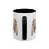 11oz Russian Tsvetnaya Bolonka Mug, Black, back view