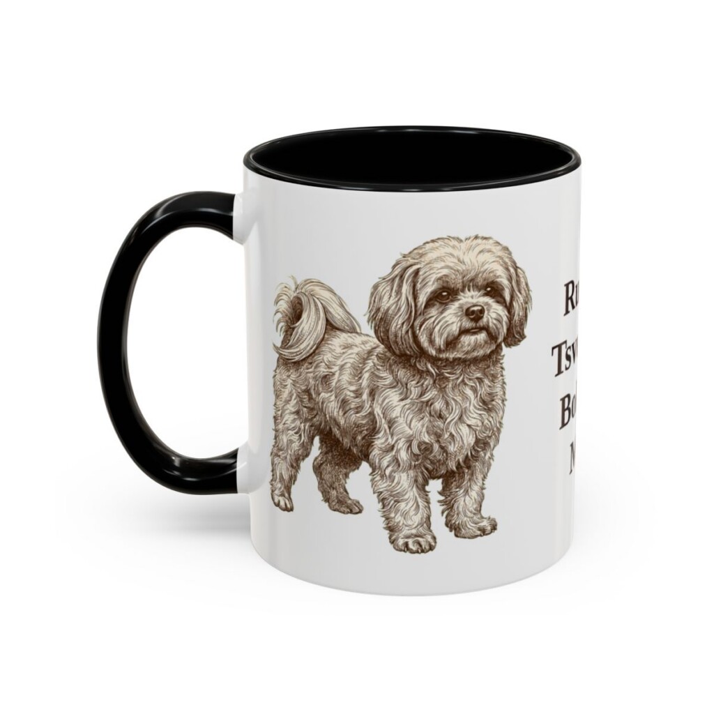 11oz-russian-tsvetnaya-bolonka-mug-mom-black-left 11oz Russian Tsvetnaya Bolonka Dog Mom Mug, Black, left side view