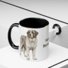 11oz Saint Bernard Mug, Black, lifestyle photo