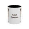 11oz Saint Bernard Mug, Black, front view