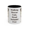 11oz-saint-bernard-mug-humor-black-front 11oz Funny Saint Bernard Mug, Black, front view