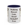 11oz-saint-bernard-mug-humor-navy 11oz Funny Saint Bernard Mug, Navy, front view