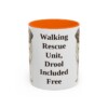 11oz-saint-bernard-mug-humor-orange 11oz Funny Saint Bernard Mug, Orange, front view