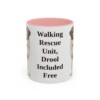 11oz-saint-bernard-mug-humor-pink 11oz Funny Saint Bernard Mug, Pink, front view