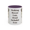 11oz-saint-bernard-mug-humor-purple 11oz Funny Saint Bernard Mug, Purple, front view