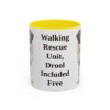 11oz-saint-bernard-mug-humor-yellow 11oz Funny Saint Bernard Mug, Yellow, front view