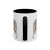 11oz Saint Bernard Latin Mug, Black, back view