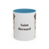 11oz Saint Bernard Mug, Light Blue, front view