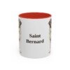 11oz Saint Bernard Mug, Red, front view