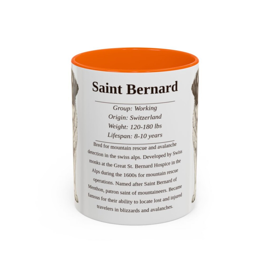 11oz-saint-bernard-mug-writeup-orange 11oz Saint Bernard Mug, Orange, front view