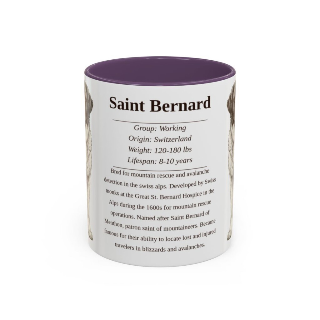 11oz-saint-bernard-mug-writeup-purple 11oz Saint Bernard Mug, Purple, front view