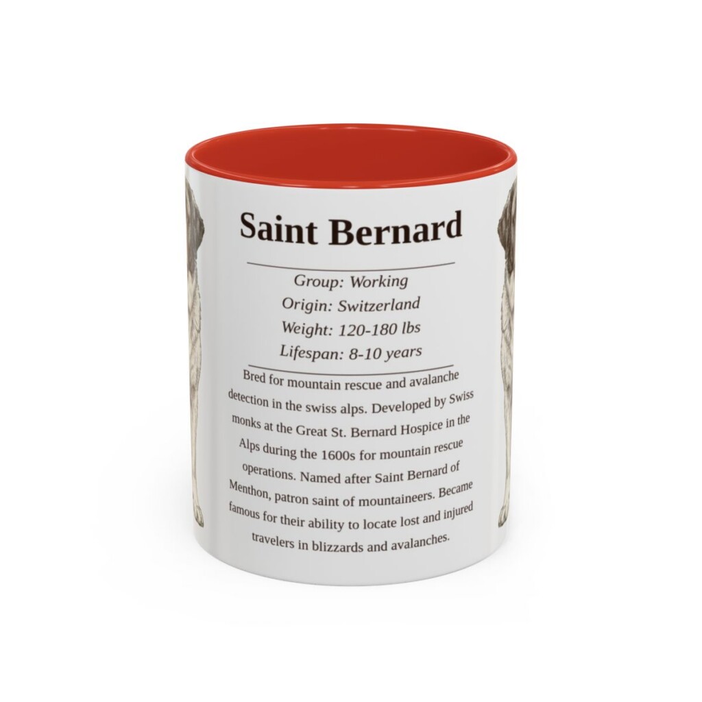 11oz-saint-bernard-mug-writeup-red 11oz Saint Bernard Mug, Red, front view