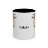 11oz Saluki Mug, Black, front view