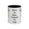 11oz Funny Saluki Mug, Black, front view
