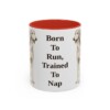 11oz Funny Saluki Mug, Red, front view