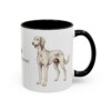 11oz Saluki Latin Mug, Black, right side view