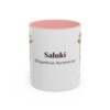 11oz Saluki Latin Mug, Pink, front view