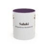 11oz Saluki Latin Mug, Purple, front view