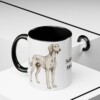 11oz Saluki Dog Mom Mug, Black, lifestyle photo