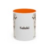 11oz Saluki Mug, Orange, front view