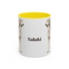 11oz Saluki Mug, Yellow, front view