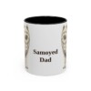 11oz-samoyed-mug-dad-black-front 11oz Samoyed Dog Dad Mug, Black, front view