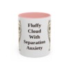 11oz Funny Samoyed Mug, Pink, front view